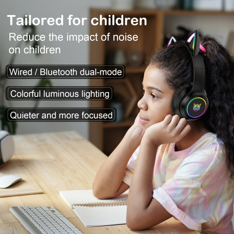 ONIKUMA B90 RGB Lighting Wireless Bluetooth Headphone(Black) - free shipping - PMC TechLife - Order now!