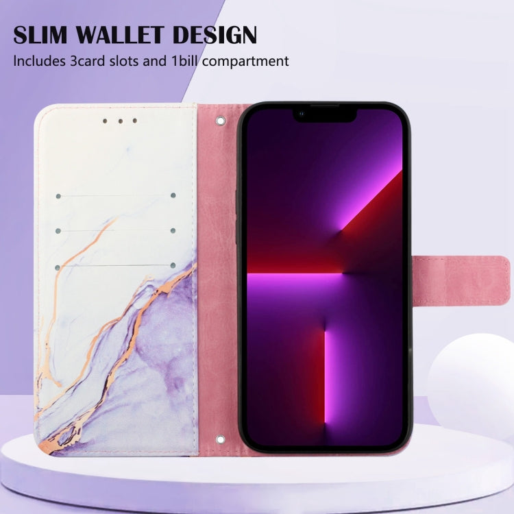 For Samsung Galaxy A13 4G PT003 Marble Pattern Flip Leather Phone Case(LS006) - free shipping - PMC TechLife - Order now!