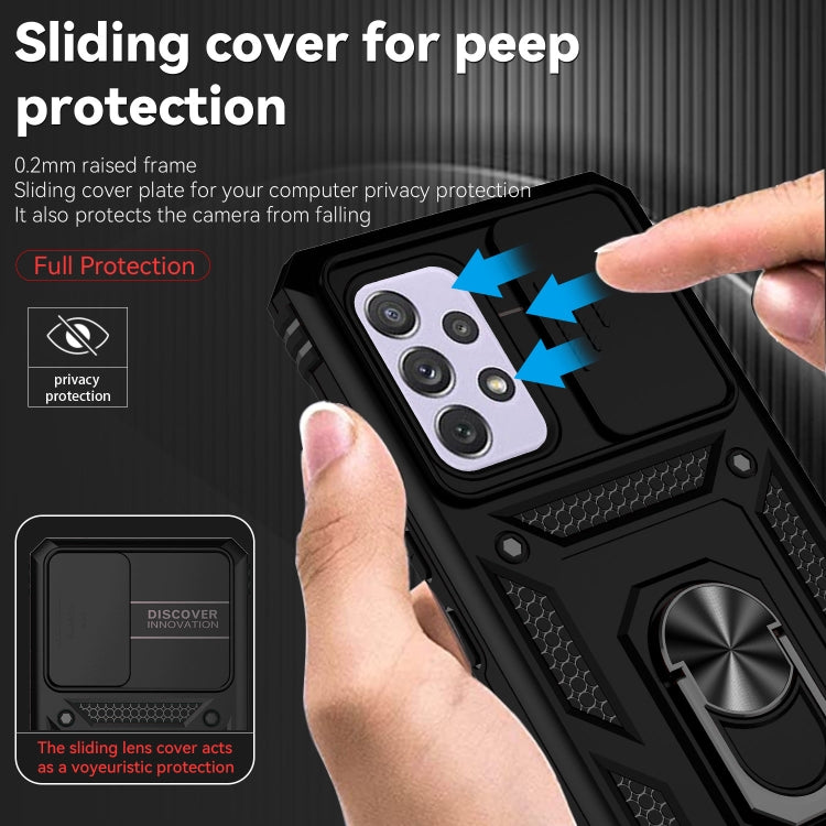 For Samsung Galaxy A53 5G Sliding Camshield Holder Phone Case(Black) - free shipping - PMC TechLife - Order now!