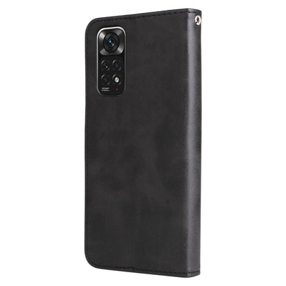 For Xiaomi Redmi Note 11 4G(Global)/Redmi Note 11s 4G(Global) Fashion Calf Texture Zipper Horizontal Flip Leather Case(Black) - Xiaomi Cases by PMC Jewellery | Online Shopping South Africa | PMC Jewellery