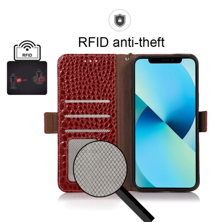For Xiaomi Redmi K50 Gaming Crocodile Top Layer Cowhide Leather Phone Case(Red) - Xiaomi Cases by PMC TechLife | Online Shopping South Africa | PMC TechLife