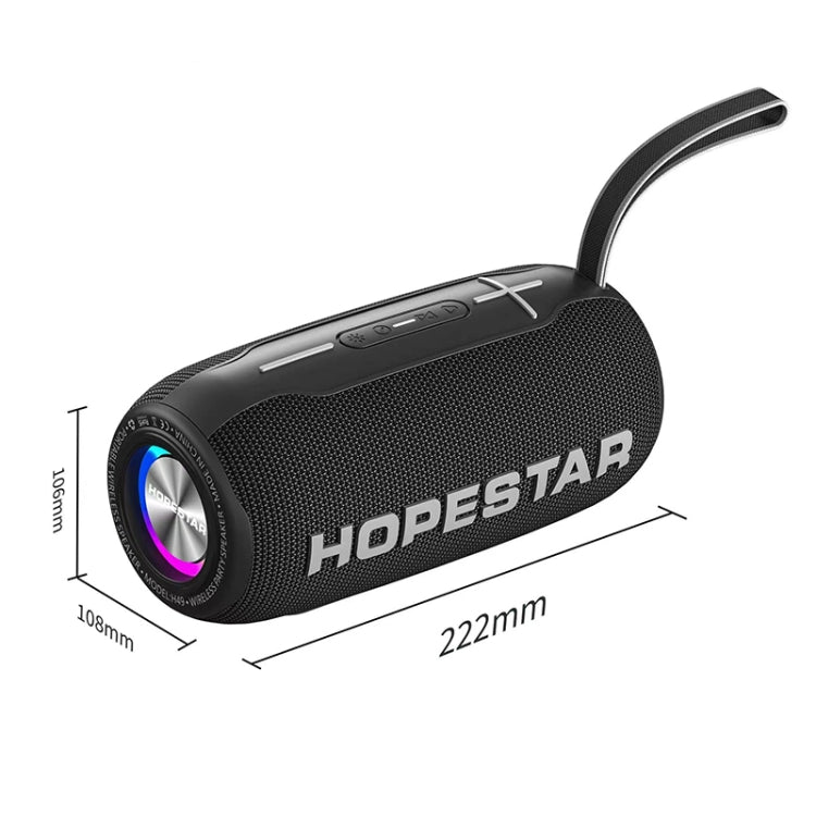 HOPESTAR H49 RGB Light TWS Waterproof Wireless Bluetooth Speaker(Blue) - Waterproof Speaker by HOPESTAR | Online Shopping South Africa | PMC TechLife | Buy Now Pay Later Mobicred