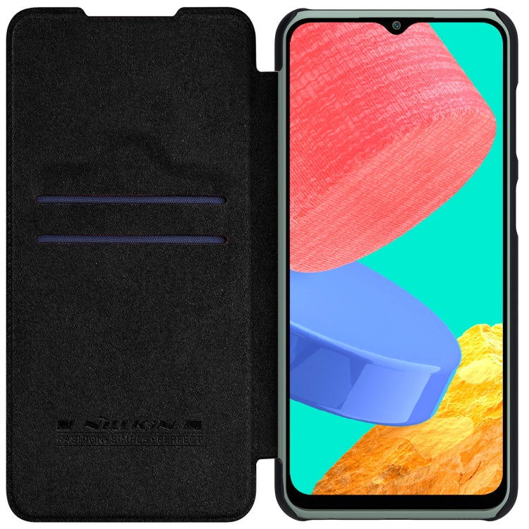 For Samsung Galaxy M33 5G NILLKIN QIN Series Crazy Horse Texture Leather Case(Black) - Galaxy Phone Cases by NILLKIN | Online Shopping South Africa | PMC Jewellery