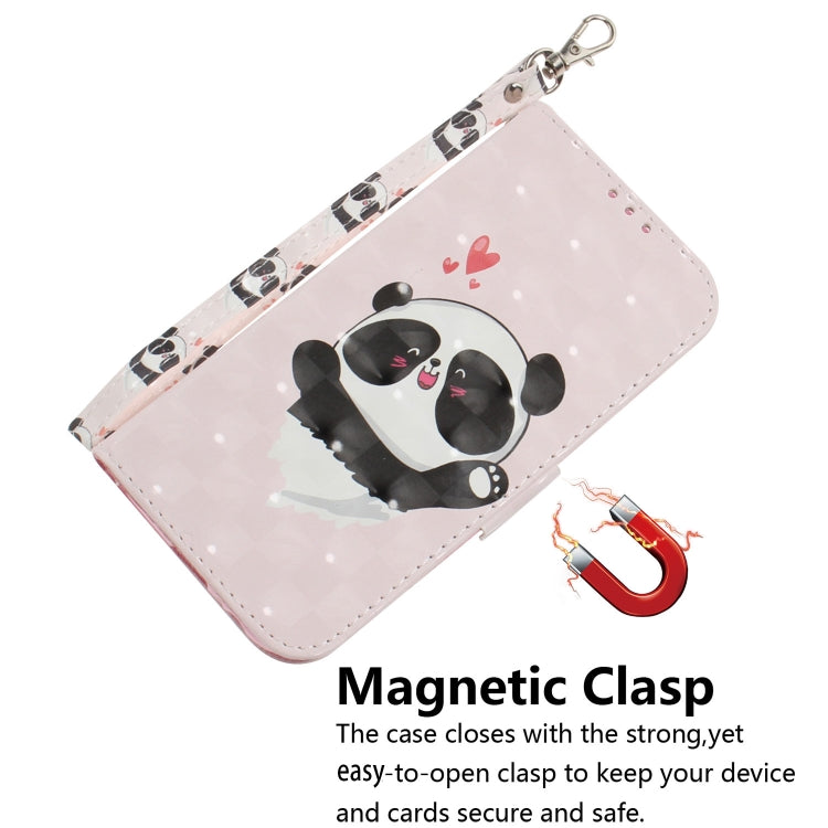 For Xiaomi 12 / 12X 3D Colored Horizontal Flip Leather Phone Case(Heart Panda) - 12 Cases by PMC Jewellery | Online Shopping South Africa | PMC Jewellery