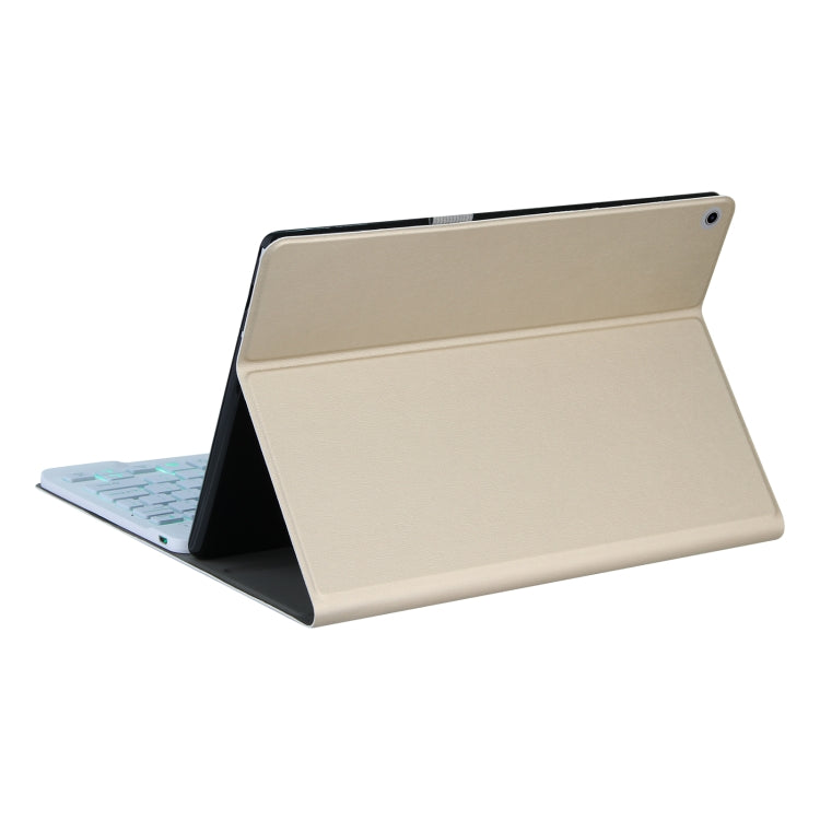 For Lenovo Tab M10 HD Gen 2 Backlight Bluetooth Keyboard Leather Tablet Case(Gold) - Lenovo Keyboard by PMC TechLife | Online Shopping South Africa | PMC TechLife | Buy Now Pay Later Mobicred
