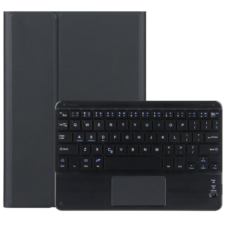 For Lenovo Tab M10 HD Gen 2 Touchpad Bluetooth Keyboard Leather Tablet Case(Black) - Lenovo Keyboard by PMC Jewellery | Online Shopping South Africa | PMC Jewellery