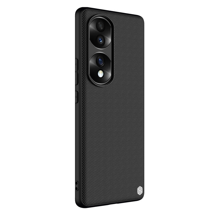 For Honor 70 Pro/70 Pro + NILLKIN 3D Textured Nylon Fiber TPU Phone Case(Black) - Honor Cases by NILLKIN | Online Shopping South Africa | PMC Jewellery