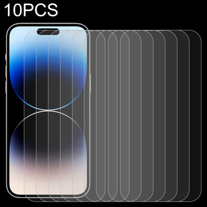 For iPhone 14 Pro 10pcs 0.26mm 9H 2.5D Tempered Glass Film - iPhone 14 Pro Tempered Glass by PMC Jewellery | Online Shopping South Africa | PMC Jewellery