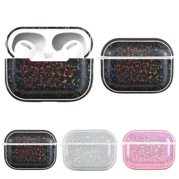 NIILLKIN Anti-fall PU + TPU Shining Protection Glitter Case for AirPods Pro(White) - For AirPods Pro by NILLKIN | Online Shopping South Africa | PMC Jewellery