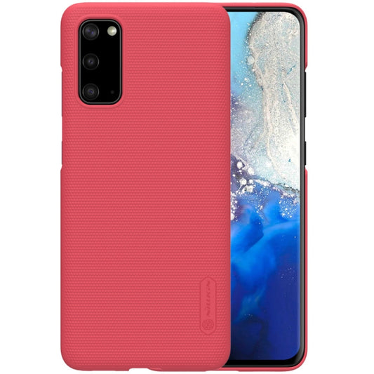 For Galaxy S20 / Galaxy S20 5G NILLKIN Frosted Concave-convex Texture PC Case(Red) - Galaxy Phone Cases by NILLKIN | Online Shopping South Africa | PMC Jewellery