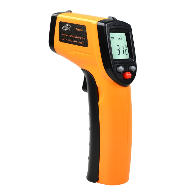 BENETECH GM530 Handheld Infrared Thermometer, Battery Not Included - Thermostat & Thermometer by BENETECH | Online Shopping South Africa | PMC Jewellery | Buy Now Pay Later Mobicred