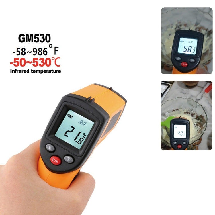 BENETECH GM530 Handheld Infrared Thermometer, Battery Not Included - Thermostat & Thermometer by BENETECH | Online Shopping South Africa | PMC Jewellery | Buy Now Pay Later Mobicred