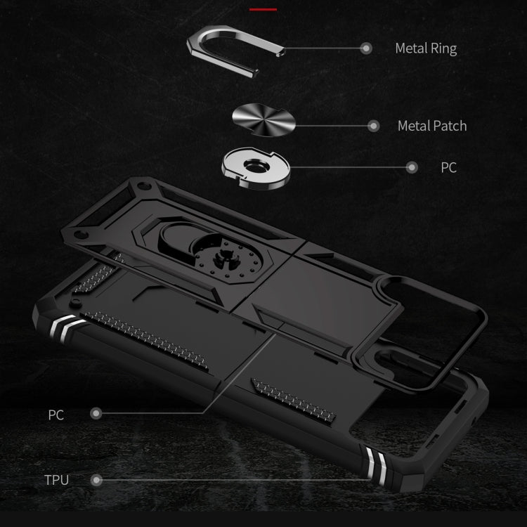 For Samsung Galaxy Z Flip4 Shockproof TPU + PC Protective Case with 360 Degree Rotating Holder(Black) - free shipping - PMC TechLife - Order now!