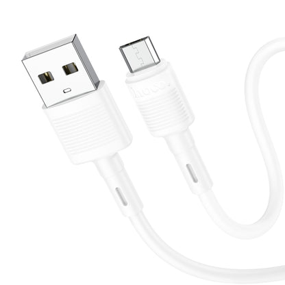 hoco X83 2.4A USB to Micro USB Victory Charging Data Cable，Length：1m(White) - Micro USB Cable by hoco | Online Shopping South Africa | PMC Jewellery