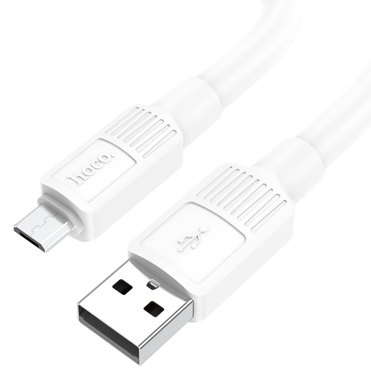 hoco X84 2.4A USB to Micro USB Solid Charging Data Cable，Length：1m(White) - Micro USB Cable by hoco | Online Shopping South Africa | PMC Jewellery