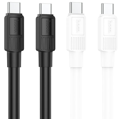 hoco X84 60W USB-C / Type-C to USB-C / Type-C Solid Charging Data Cable，Length：1m(Black) - USB-C & Type-C Cable by hoco | Online Shopping South Africa | PMC Jewellery