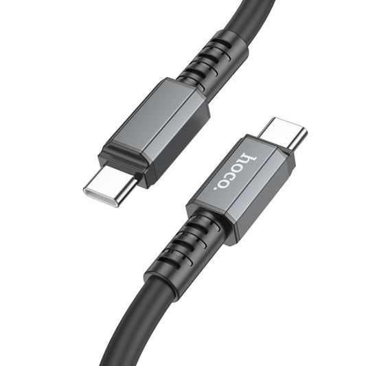 hoco X85 60W USB-C / Type-C to USB-C / Type-C Strength Charging Data Cable，Length：1m(Black) - USB-C & Type-C Cable by hoco | Online Shopping South Africa | PMC Jewellery