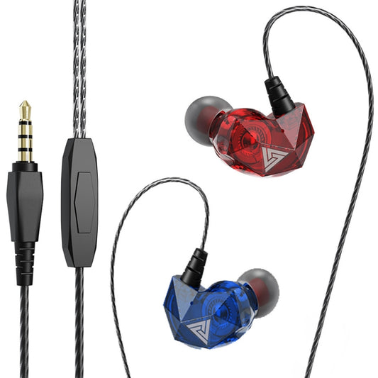 QKZ AK2 Sports In-ear Wired HiFi Sound Heavy Bass 3.5mm Earphone with Mic(Two-color) - In Ear Wired Earphone by QKZ | Online Shopping South Africa | PMC Jewellery | Buy Now Pay Later Mobicred