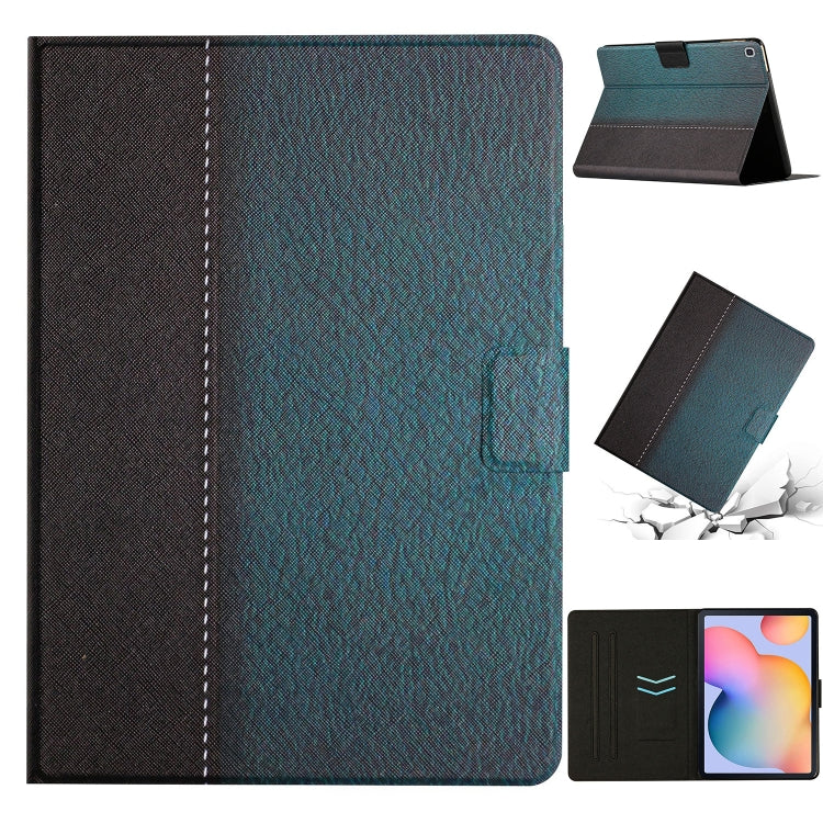 For Samsung Galaxy Tab S6 Lite P610 Stitching Solid Color Leather Tablet Case(Green) - Tab S6 Lite P610 / P615 by PMC TechLife | Online Shopping South Africa | PMC TechLife | Buy Now Pay Later Mobicred
