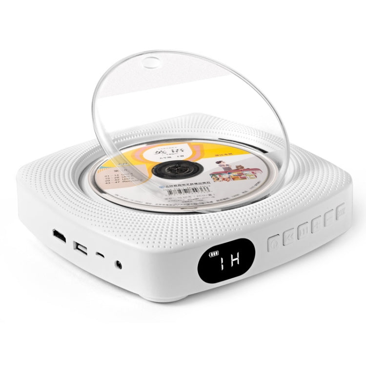 Kecag KC-609 Wall Mounted Home DVD Player Bluetooth CD Player, Specification:DVD/CD+Connectable TV + Charging Version(White) - DVD & LCD Player by Kecag | Online Shopping South Africa | PMC Jewellery | Buy Now Pay Later Mobicred