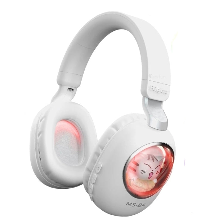 B4 RGB Cartoon Stereo Headset Wireless Bluetooth Headphones(Cat) - Headset & Headphone by PMC TechLife | Online Shopping South Africa | PMC TechLife