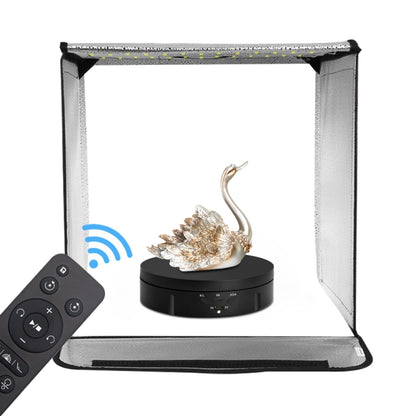 14.6cm Remote Mirror USB Electric Rotating Turntable Display Stand, Load: 10kg(White) -  by PMC Jewellery | Online Shopping South Africa | PMC Jewellery