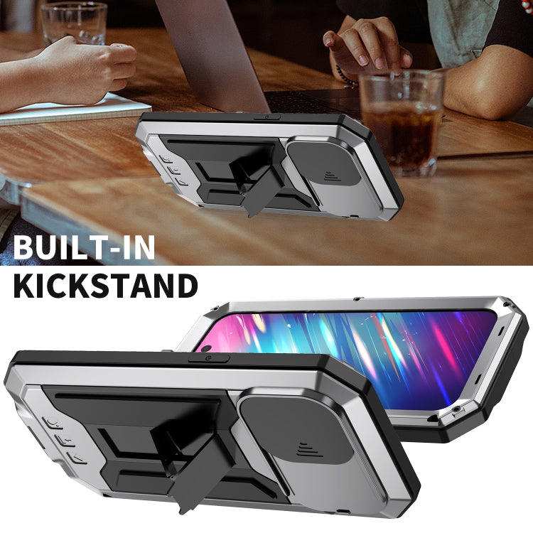 For iPhone 14 Pro R-JUST Shockproof Life Waterproof Dust-proof Case(Silver) - iPhone 14 Pro Cases by R-JUST | Online Shopping South Africa | PMC TechLife | Buy Now Pay Later Mobicred