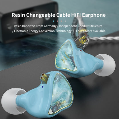 CVJ Hybrid Technology HiFi Music Wired Earphone With Mic(Rosy) - In Ear Wired Earphone by CVJ | Online Shopping South Africa | PMC Jewellery | Buy Now Pay Later Mobicred