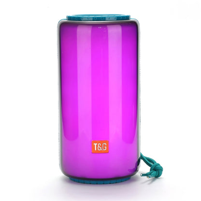 T&G TG639 10W Portable LED Light TWS Wireless Bluetooth Speaker(Light Blue) - Mini Speaker by T&G | Online Shopping South Africa | PMC Jewellery