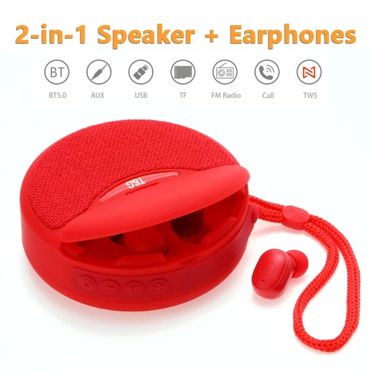 T&G TG808 2 in 1 Mini Wireless Bluetooth Speaker Wireless Headphones(Green) - Mini Speaker by T&G | Online Shopping South Africa | PMC Jewellery