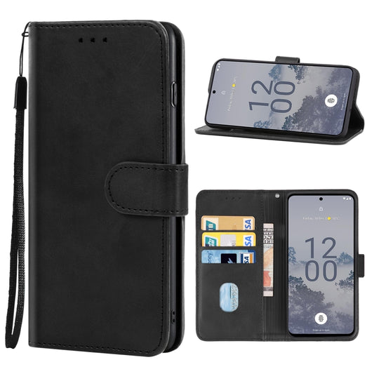 For Nokia X30 Leather Phone Case(Black) - Nokia Cases by PMC Jewellery | Online Shopping South Africa | PMC Jewellery