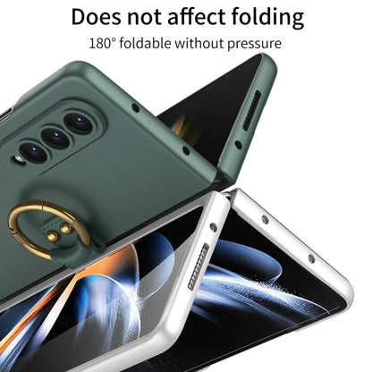 For Samsung Galaxy Z Fold4 GKK Ultra-thin PC Full Coverage Phone Case with Ring Holder(Black) - Galaxy Z Fold4 5G Cases by GKK | Online Shopping South Africa | PMC Jewellery