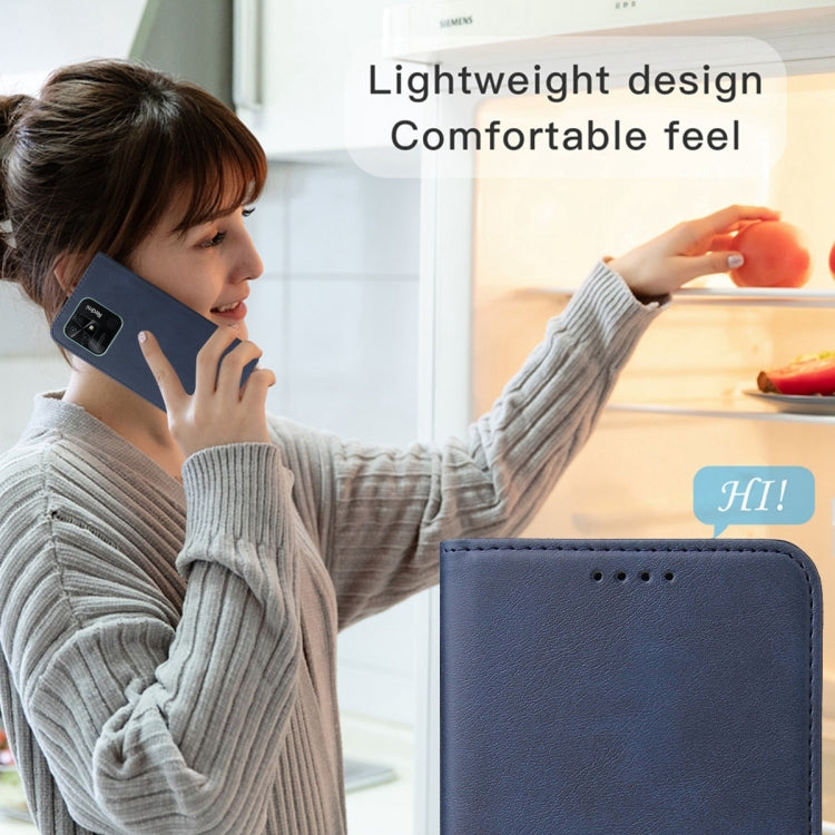 For Xiaomi Redmi 10C Magnetic Closure Leather Phone Case(Blue) - free shipping - PMC TechLife - Order now!