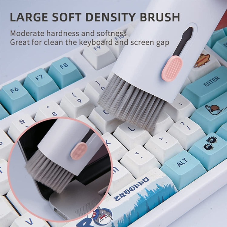 Q6E 7 in 1 Bluetooth Headphhone Computer Keyboard Cleaning Tools Set(Blue) - Other Accessories by PMC Jewellery | Online Shopping South Africa | PMC Jewellery