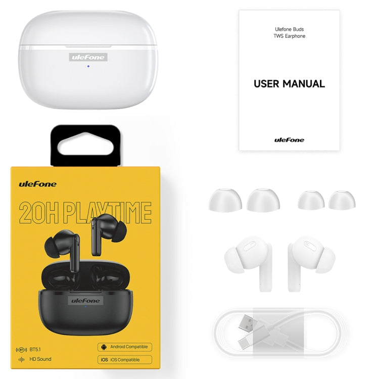 Original Ulefone Buds TWS True Wireless Bluetooth Earphone(White) - Bluetooth Earphone by Ulefone | Online Shopping South Africa | PMC Jewellery