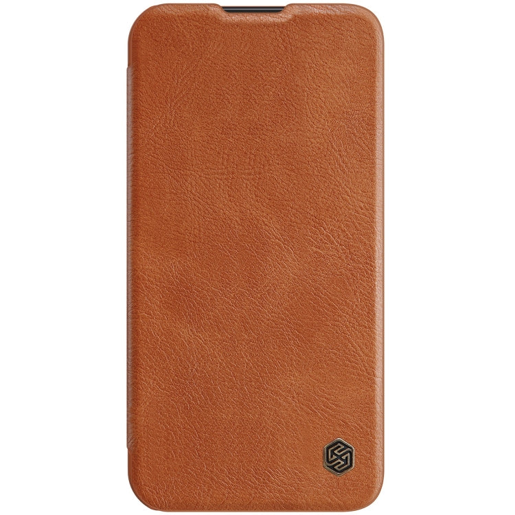 For iPhone 14 Pro NILLKIN QIN Series Pro Crazy Horse Texture Leather Case(Brown) - iPhone 14 Pro Cases by NILLKIN | Online Shopping South Africa | PMC Jewellery