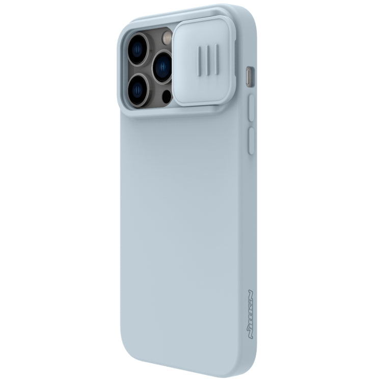 For iPhone 14 Pro Max NILLKIN CamShield MagSafe Liquid Silicone Phone Case (Grey) - iPhone 14 Pro Max Cases by NILLKIN | Online Shopping South Africa | PMC Jewellery