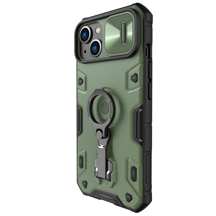 For iPhone 14 Plus  NILLKIN Shockproof CamShield Armor Protective Case(Green) - iPhone 14 Plus Cases by NILLKIN | Online Shopping South Africa | PMC Jewellery