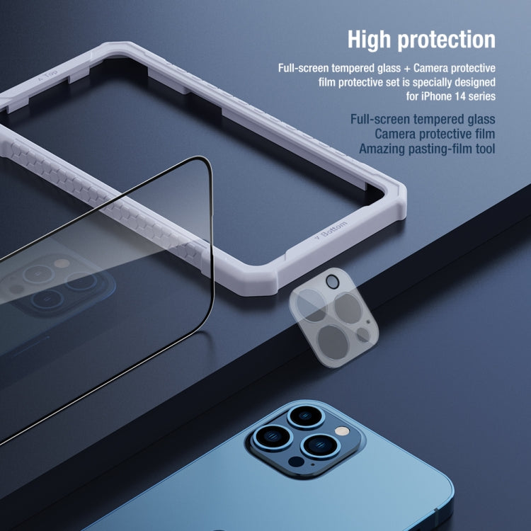 For iPhone 14 Pro Max NILLKIN 2 in 1 HD Full Screen Tempered Glass Film + Camera Protector Set - iPhone 14 Pro Max Tempered Glass by NILLKIN | Online Shopping South Africa | PMC Jewellery