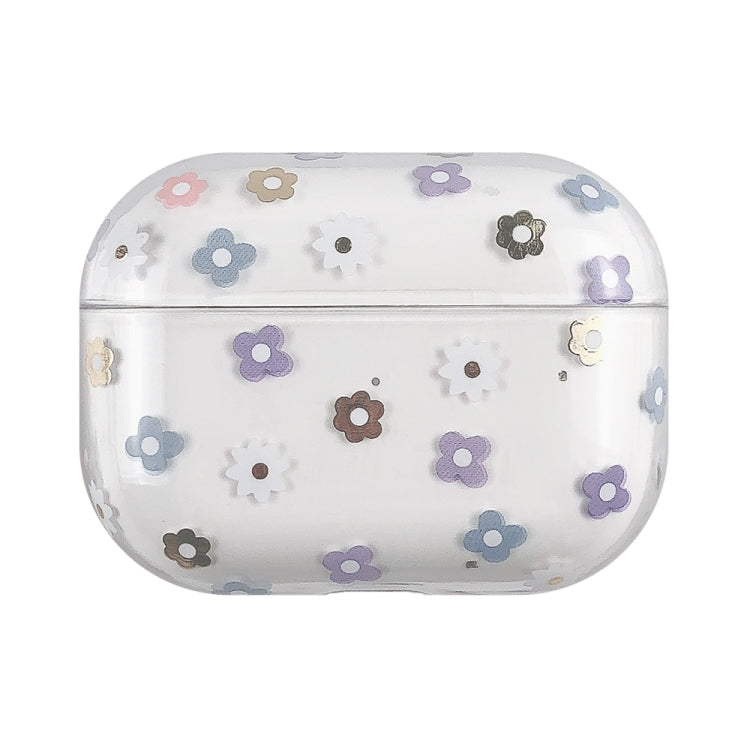 For AirPods Pro 2 Bronzing Fruit Pattern PC Earphone Hard Protective Case(Colorful Flowers) - free shipping - PMC TechLife - Order now!