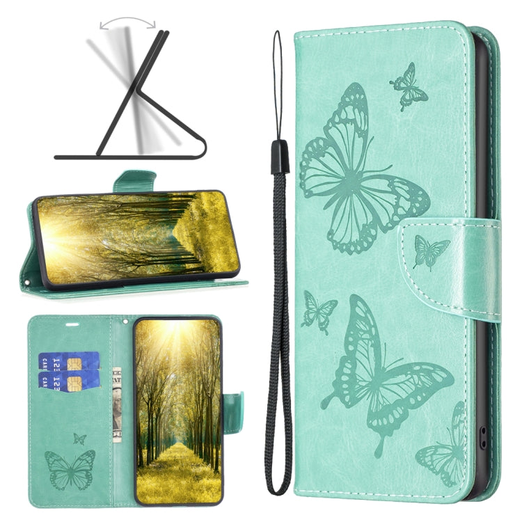 For Xiaomi Redmi A1/A1+ Two Butterflies Embossing Leather Phone Case(Green) - free shipping - PMC TechLife - Order now!