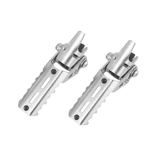 For BMW R1250GS R1200 GS ADV Motorcycle 22-25mm Front Folding Foot Pegs Footrests Clamps(Silver) - Others by PMC Jewellery | Online Shopping South Africa | PMC Jewellery