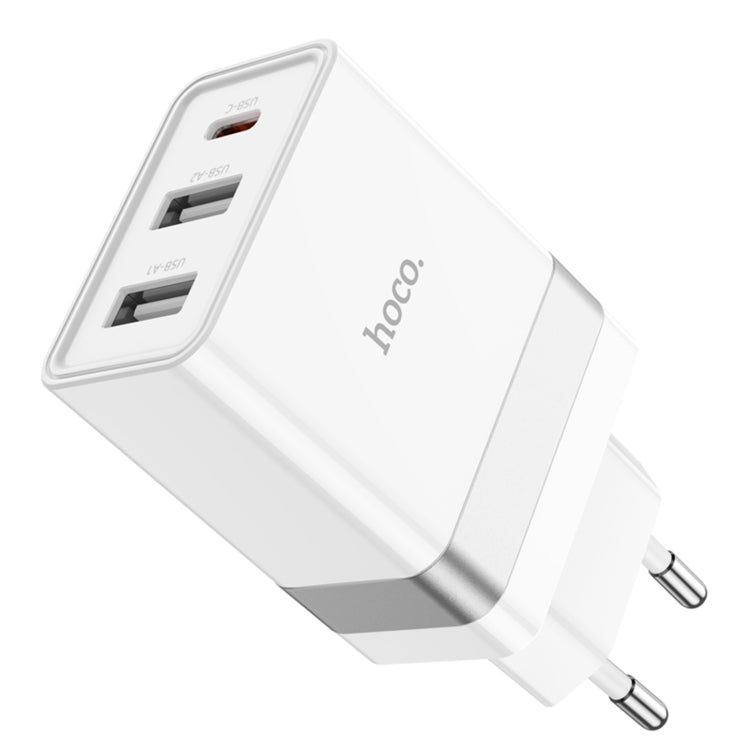 hoco N21 Pro Tourer PD 30W QC3.0 2USB-A+USB-C / Type-C Travel Charger, Plug Type:EU Plug - USB Charger by hoco | Online Shopping South Africa | PMC Jewellery