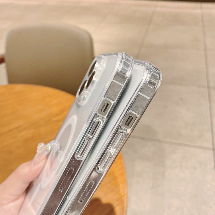 For iPhone 11 MagSafe Magnetic Clear Acrylic TPU Case(Transparent) - iPhone 11 Cases by PMC TechLife | Online Shopping South Africa | PMC TechLife | Buy Now Pay Later Mobicred
