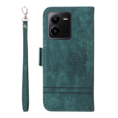 For vivo V25 / V25e 4G Global BETOPNICE Dual-side Buckle Leather Phone Case(Green) - vivo Cases by BETOPNICE | Online Shopping South Africa | PMC Jewellery | Buy Now Pay Later Mobicred