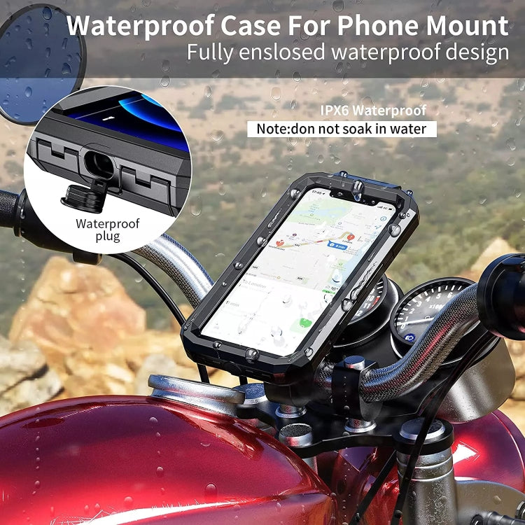 Kewig M18L-A1 Motorcycle / Bicycle Handlebar Wireless Charging Waterproof Box Mobile Phone Holder - Holder by Kewig | Online Shopping South Africa | PMC Jewellery | Buy Now Pay Later Mobicred