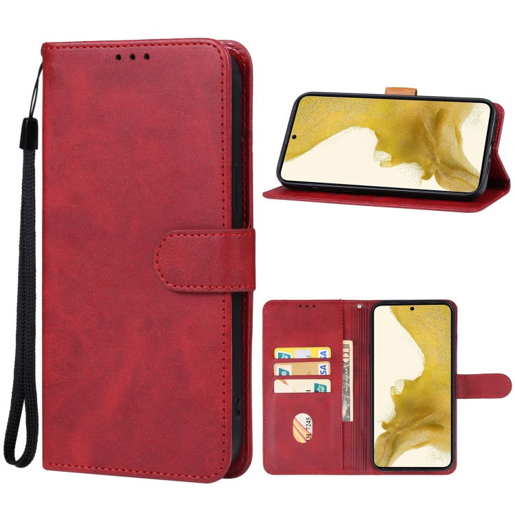 For Samsung Galaxy S23 5G Leather Phone Case(Red) - Galaxy S23 5G Cases by PMC Jewellery | Online Shopping South Africa | PMC Jewellery | Buy Now Pay Later Mobicred