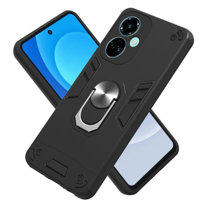 For Tecno Camon 19/Camon 19 Pro 5G 2 in 1 Armour Series PC + TPU Protective Phone Case(Black) - Tecno Cases by PMC Jewellery | Online Shopping South Africa | PMC Jewellery