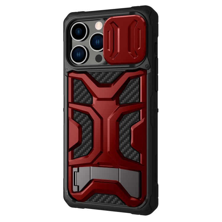 For iPhone 14 Pro Max NILLKIN Sliding Camera Cover Design TPU + PC Magnetic Phone Case(Red) - iPhone 14 Pro Max Cases by NILLKIN | Online Shopping South Africa | PMC Jewellery
