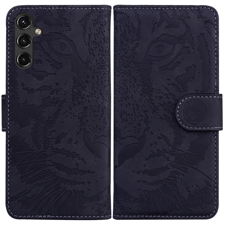 For Samsung Galaxy A14 5G Tiger Embossing Pattern Horizontal Flip Leather Phone Case(Black) - free shipping - PMC TechLife - Order now!